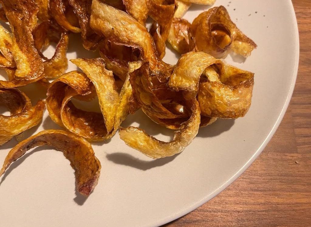 bucce di patate fritte